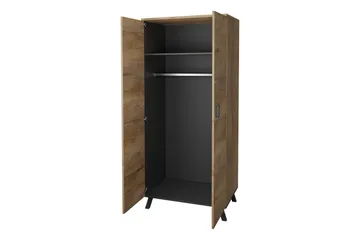 John Garderob 81x55x191 cm - Beige - Förvaring - Klädförvaring - Garderob & garderobssystem