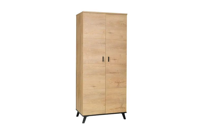 John Garderob 81x55x191 cm - Beige - Förvaring - Klädförvaring - Garderob & garderobssystem