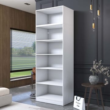 Jornes Garderob 90x255x57,5 cm - Vit - Förvaring - Klädförvaring - Garderob & garderobssystem - Klädskåp & fristående garderob