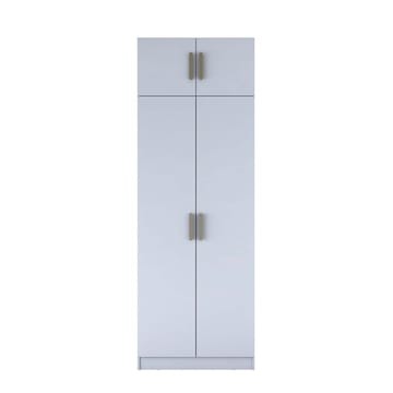 Jornes Garderob 90x255x57,5 cm - Vit - Förvaring - Klädförvaring - Garderob & garderobssystem - Klädskåp & fristående garderob
