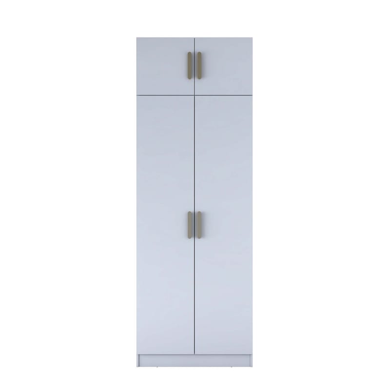 Jornes Garderob 90x255x57,5 cm - Vit - Förvaring - Klädförvaring - Garderob & garderobssystem - Klädskåp & fristående garderob