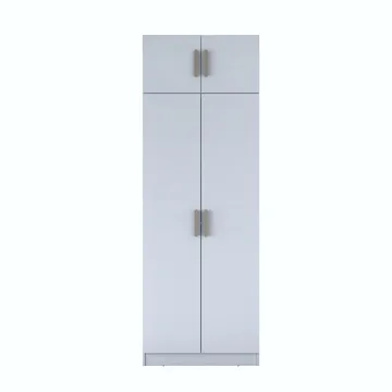 Jornes Garderob 90x255x57,5 cm - Vit - Förvaring - Klädförvaring - Garderob & garderobssystem - Klädskåp & fristående garderob