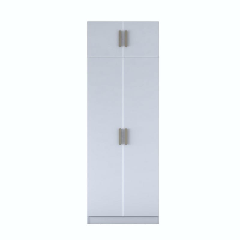 Jornes Garderob 90x255x57,5 cm - Vit - Förvaring - Klädförvaring - Garderob & garderobssystem - Klädskåp & fristående garderob