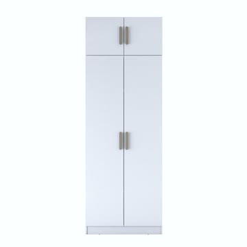 Jornes Garderob 90x255x57,5 cm - Vit - Förvaring - Klädförvaring - Garderob & garderobssystem - Klädskåp & fristående garderob