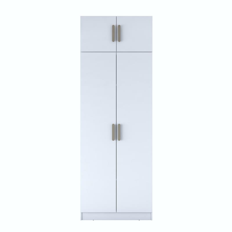 Jornes Garderob 90x255x57,5 cm - Vit - Förvaring - Klädförvaring - Garderob & garderobssystem - Klädskåp & fristående garderob
