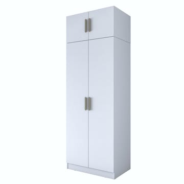 Jornes Garderob 90x255x57,5 cm - Vit - Förvaring - Klädförvaring - Garderob & garderobssystem - Klädskåp & fristående garderob