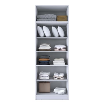 Jornes Garderob 90x255x57,5 cm - Vit - Förvaring - Klädförvaring - Garderob & garderobssystem - Klädskåp & fristående garderob