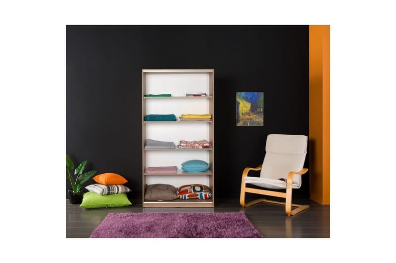 Jovel Garderob 94x182 cm - Vit/Korallrosa - Förvaring - Klädförvaring - Garderob & garderobssystem