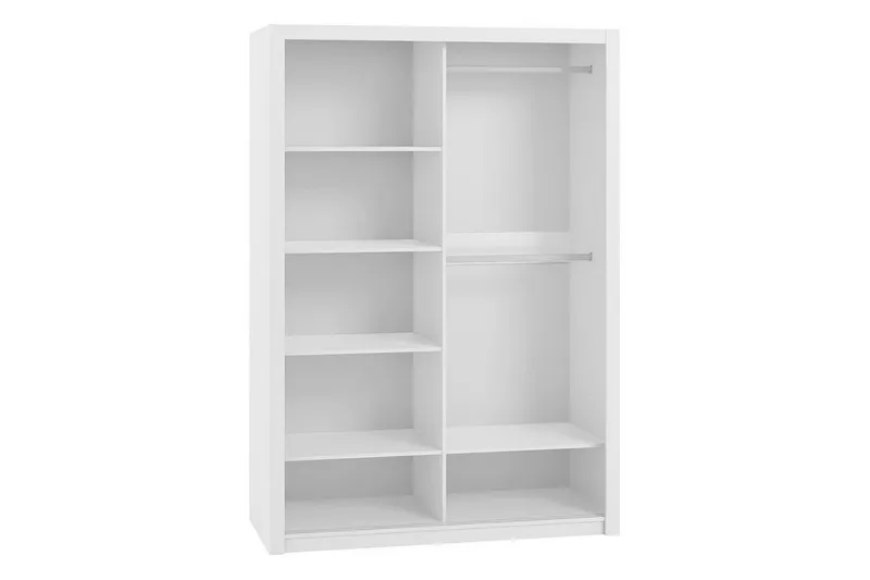 Julissa Garderob 120 cm med Spegel - Natur - Förvaring - Klädförvaring - Garderob & garderobssystem - Klädskåp & fristående garderob