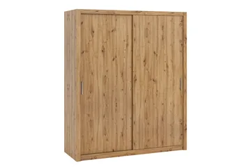Julissa Garderob 180 cm i Trä - Beige - Förvaring - Klädförvaring - Garderob & garderobssystem