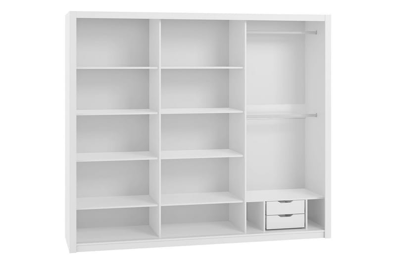 Julissa Garderob 250 cm med Spegel - Natur - Förvaring - Klädförvaring - Garderob & garderobssystem