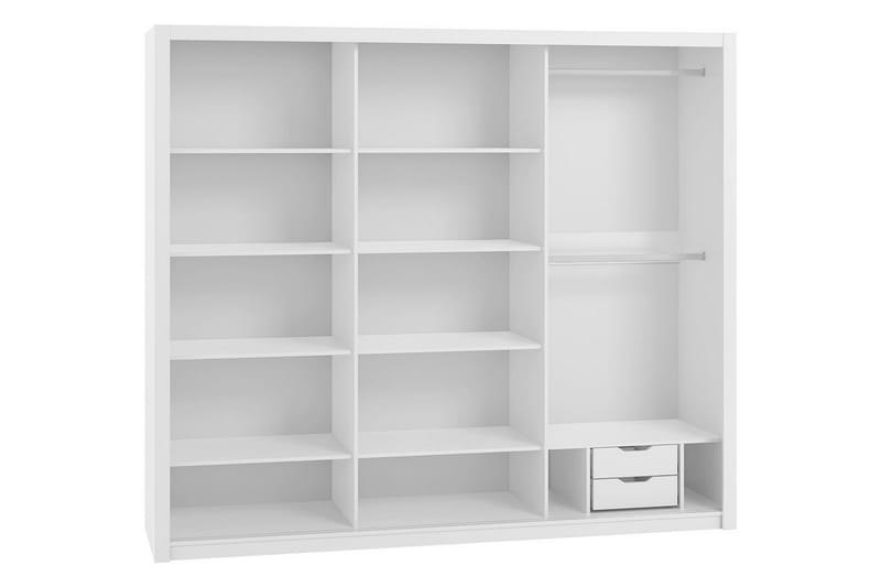 Julissa Garderob 250 cm med Spegel - Natur - Förvaring - Klädförvaring - Garderob & garderobssystem - Klädskåp & fristående garderob