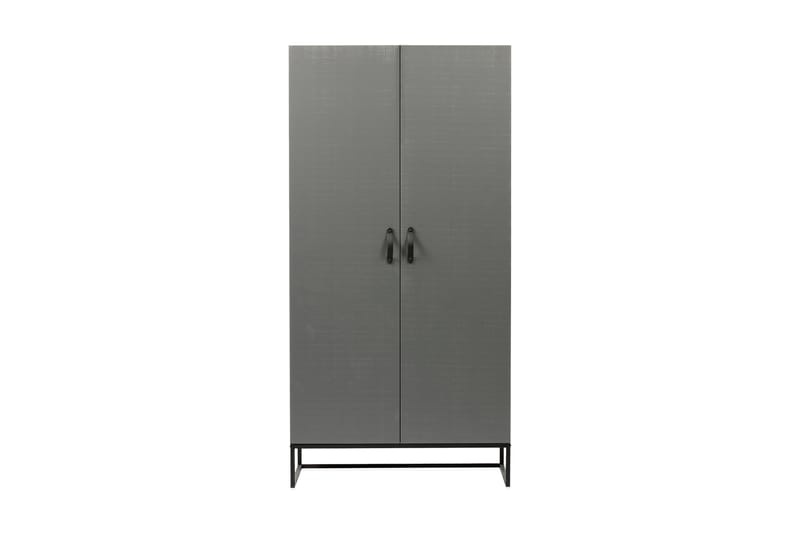 Kahe Garderob 100x195 cm - Grå/svart - Förvaring - Klädförvaring - Garderob & garderobssystem