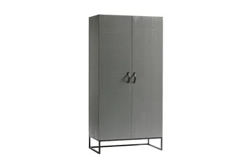 Kahe Garderob 100x195 cm - Grå/svart - Förvaring - Klädförvaring - Garderob & garderobssystem
