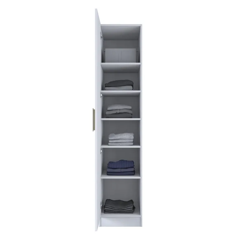 Keldan Garderob 45x210x45 cm, Vit