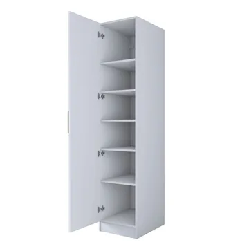 Keldan Garderob 45x210x45 cm - Vit - Förvaring - Klädförvaring - Garderob & garderobssystem - Klädskåp & fristående garderob