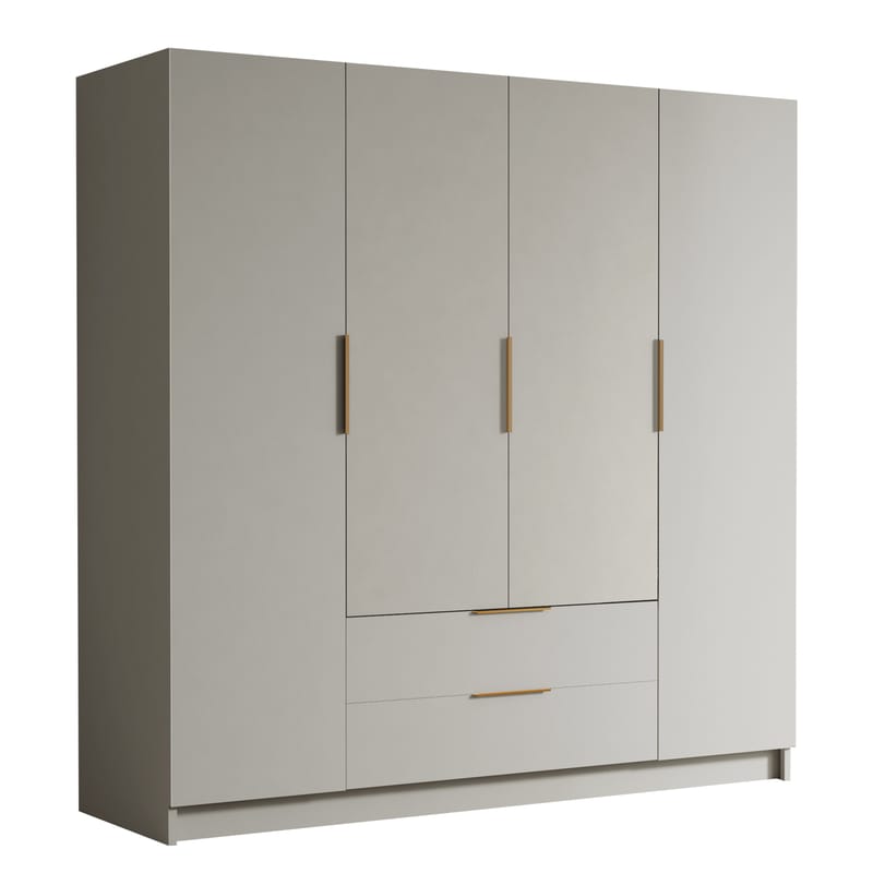 Kelros Garderob 200x216 cm, Beige