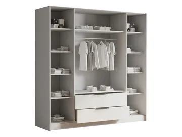Kelros Garderob 200x216 cm - Svart - Förvaring - Klädförvaring - Garderob & garderobssystem