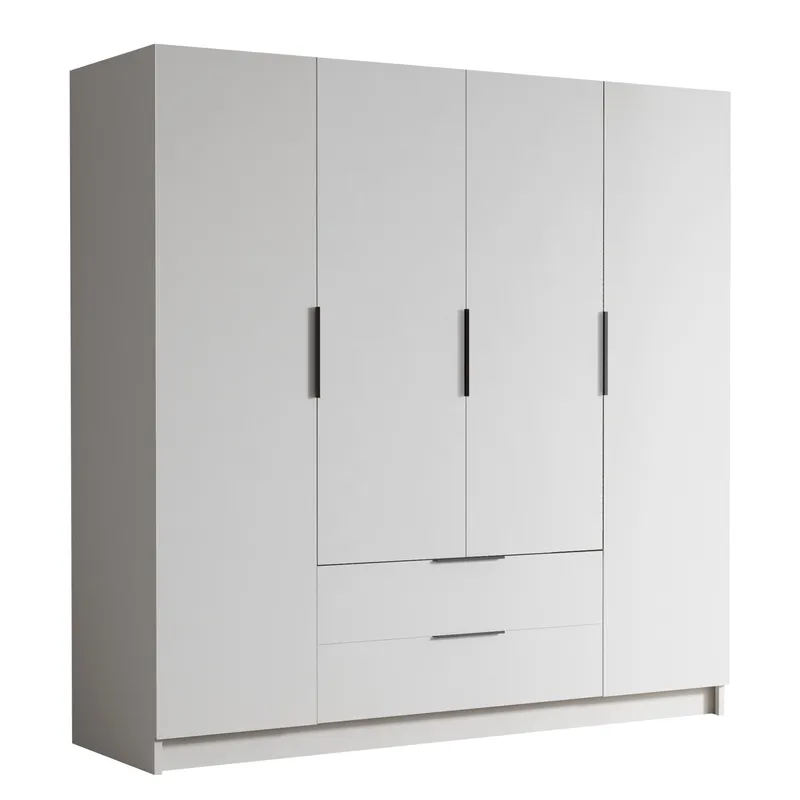 Kelros Garderob 200x216 cm - Vit - Förvaring - Klädförvaring - Garderob & garderobssystem