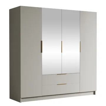 Kelros Garderob med Spegel 200x216 cm