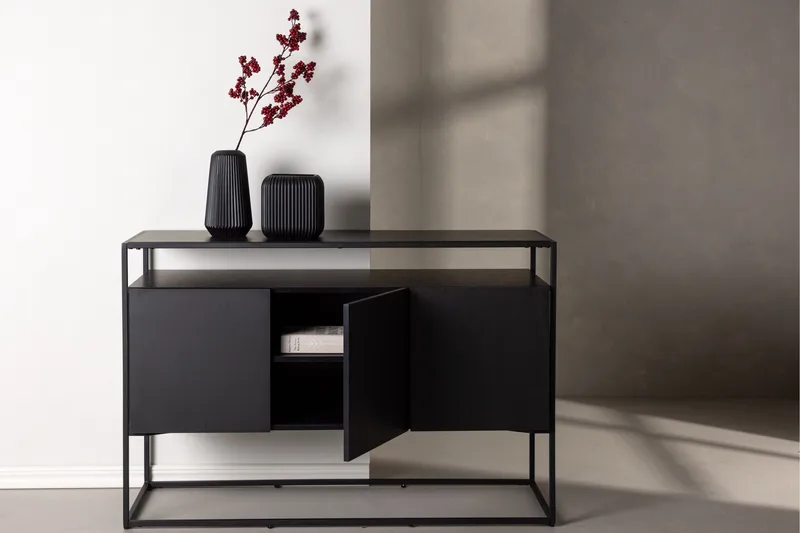 Kingsport Garderob 120x80 cm - Svart - Förvaring - Förvaringsmöbler - Sideboard & skänk