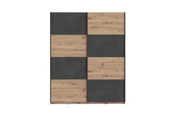 Kocherinovo Garderob 62x171 cm - Brun/Grå - Förvaring - Klädförvaring - Garderob & garderobssystem