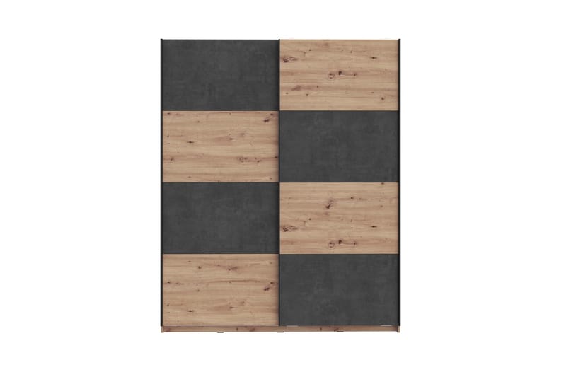 Kocherinovo Garderob 62x171 cm - Brun/Grå - Förvaring - Klädförvaring - Garderob & garderobssystem