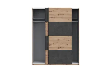 Kocherinovo Garderob 62x171 cm - Brun/Grå - Förvaring - Klädförvaring - Garderob & garderobssystem