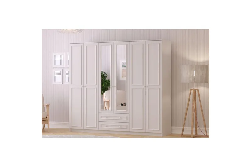 Kovric Garderob 210x210 cm - Matt Vit - Förvaring - Klädförvaring - Garderob & garderobssystem