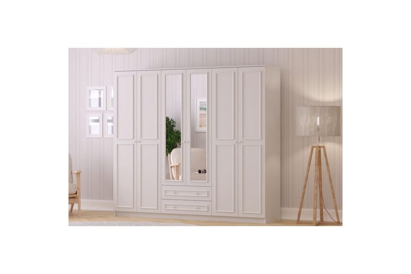 Kovric Garderob 210x210 cm - Matt Vit - Förvaring - Klädförvaring - Garderob & garderobssystem