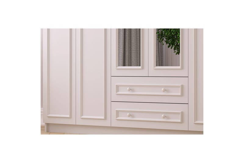 Kovric Garderob 210x210 cm - Matt Vit - Förvaring - Klädförvaring - Garderob & garderobssystem