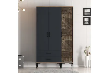 Kumsal Garderob 120 cm - Antracit - Förvaring - Klädförvaring - Garderob & garderobssystem