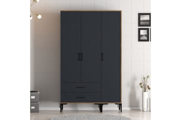 Kumsal Garderob 120 cm - Antracit - Förvaring - Klädförvaring - Garderob & garderobssystem