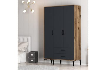 Kumsal Garderob 120 cm - Antracit - Förvaring - Klädförvaring - Garderob & garderobssystem