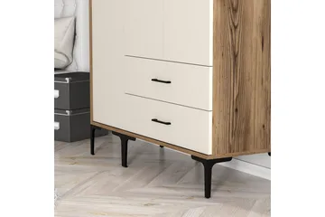 Kumsal Garderob 120 cm - Cream - Förvaring - Klädförvaring - Garderob & garderobssystem
