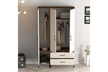 Kumsal Garderob 120 cm - Cream - Förvaring - Klädförvaring - Garderob & garderobssystem