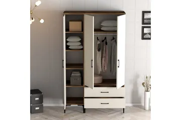 Kumsal Garderob 120 cm - Cream - Förvaring - Klädförvaring - Garderob & garderobssystem