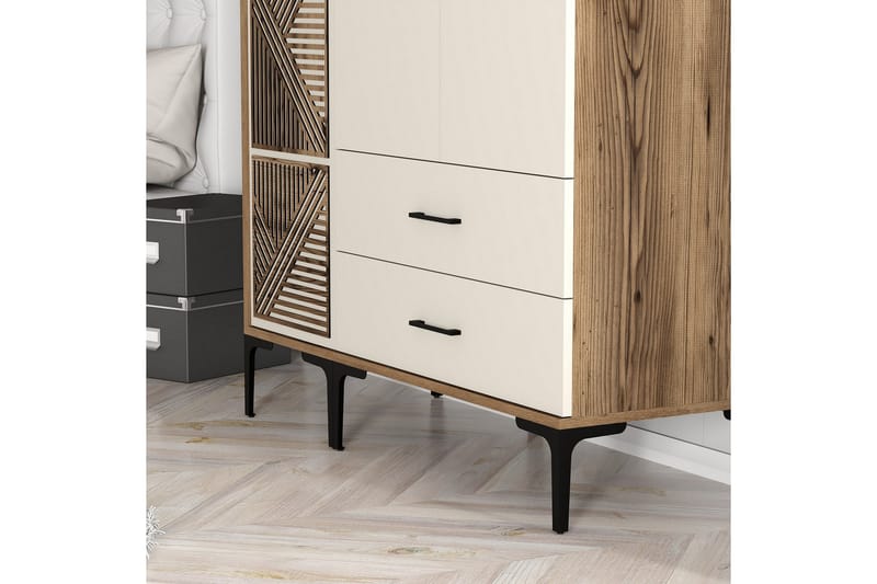 Kumsal Garderob 120 cm - Cream - Förvaring - Klädförvaring - Garderob & garderobssystem