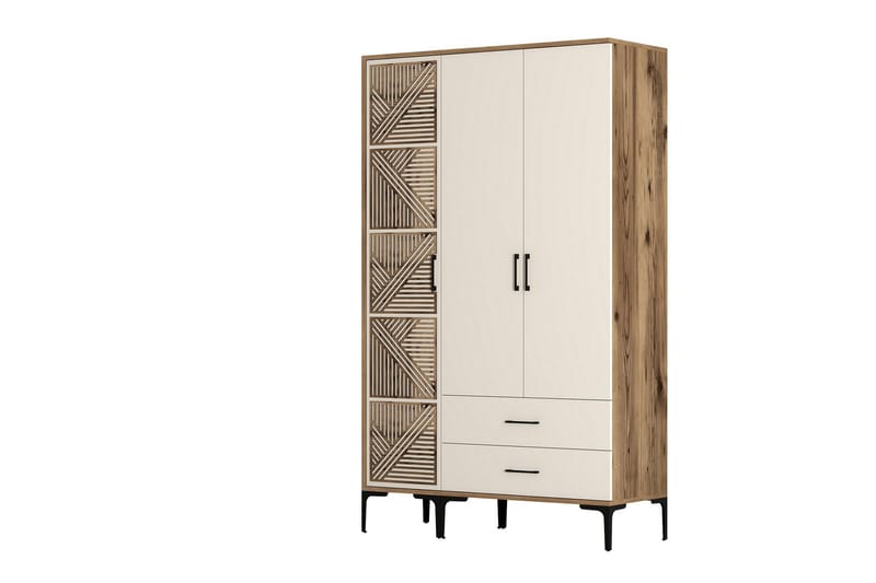 Kumsal Garderob 120 cm - Cream - Förvaring - Klädförvaring - Garderob & garderobssystem