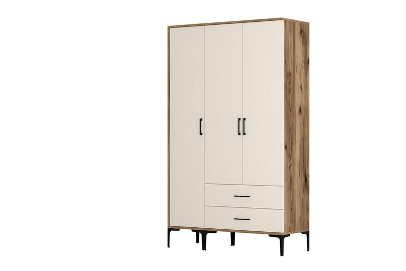 Kumsal Garderob 120 cm - Cream - Förvaring - Klädförvaring - Garderob & garderobssystem
