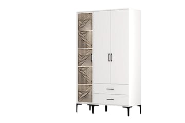 Kumsal Garderob 120 cm - Vit - Förvaring - Klädförvaring - Garderob & garderobssystem