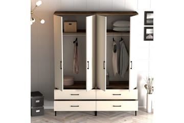 Kumsal Garderob 160 cm - Cream - Förvaring - Klädförvaring - Garderob & garderobssystem