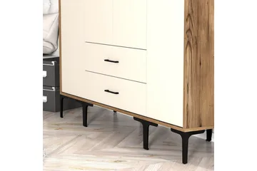 Kumsal Garderob 160 cm - Cream - Förvaring - Klädförvaring - Garderob & garderobssystem