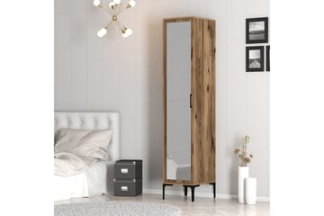 Kumsal Garderob 40 cm i Trä och Glas - Brun - Förvaring - Klädförvaring - Garderob & garderobssystem