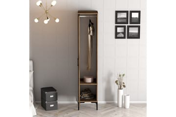 Kumsal Garderob 40 cm i Trä och Glas - Brun - Förvaring - Klädförvaring - Garderob & garderobssystem