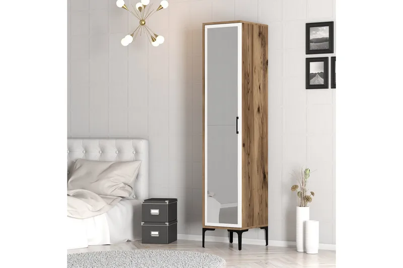 Kumsal Garderob 40 cm i Trä - Valnötsbrun - Förvaring - Klädförvaring - Garderob & garderobssystem
