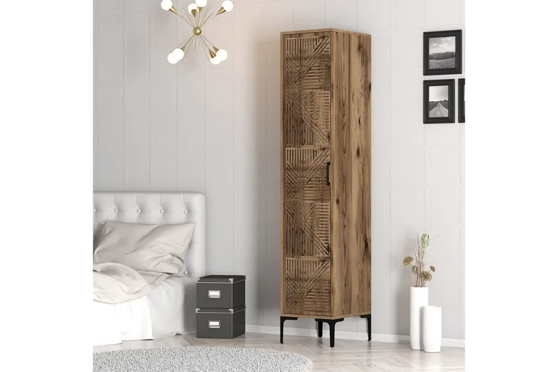 Kumsal Garderob 40 cm - Valnöt - Förvaring - Skåp - Förvaringsskåp