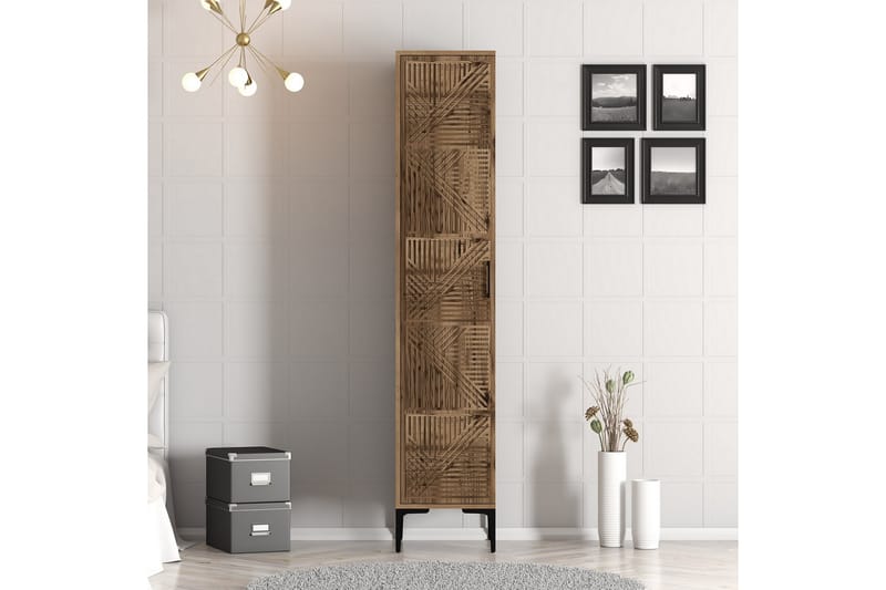 Kumsal Garderob 40 cm - Valnöt - Förvaring - Klädförvaring - Garderob & garderobssystem