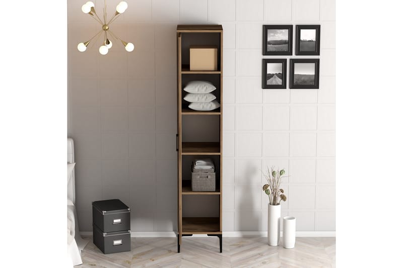 Kumsal Garderob 40 cm - Valnöt - Förvaring - Klädförvaring - Garderob & garderobssystem