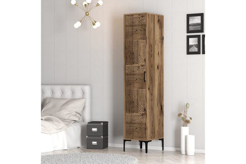 Kumsal Garderob 40 cm - Valnöt - Förvaring - Klädförvaring - Garderob & garderobssystem